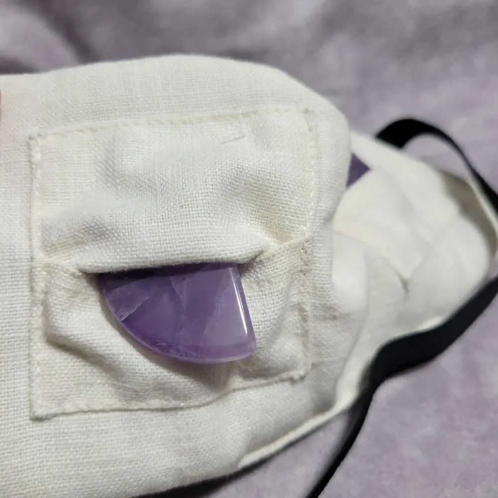 Cotton Eye Pillow, Eye Mask Amethyst
